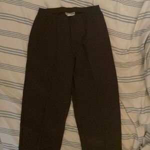 Brown soft straight dress pants